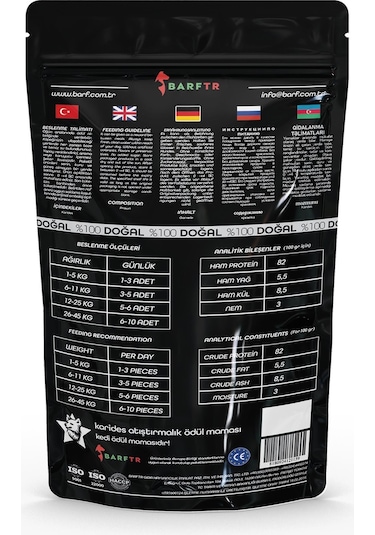 Barftr Karides Atıştırmalık Kedi Ödül Maması 80 G