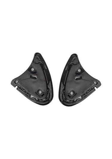 Lemestar Shoei Z8 Motorcycle Kaskı İçin Dayanıklı Siyah Plastik Vizör Taban Plakası Seti - 2'li Paket