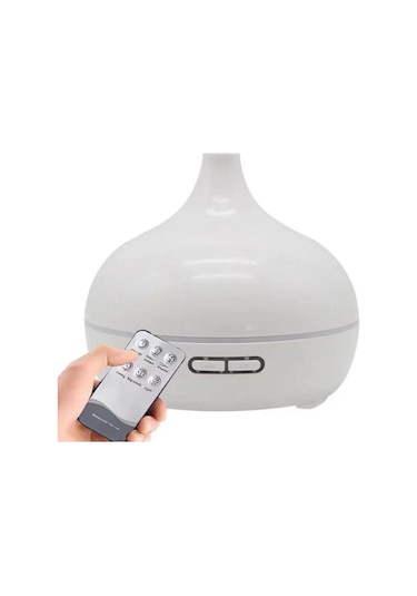 Hava Nemlendirici Hava Difüzör Kokulu Uçucu Yağ Aroma Difüzör 550 Ml Kumandalı Led Işıklı