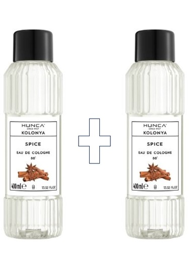 Hunca Tarçın Kolonyası 400 Ml Ferahlatıcı Baharatlı Koku, Kalıcı Etki 2 Adet