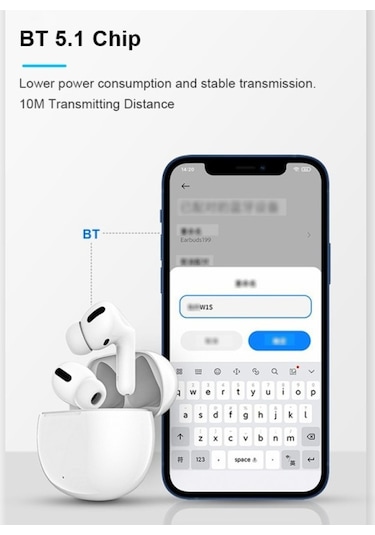 Primepickings 5.1 Bt Dokunmatik Kontrol Binaural Spor Kulaklık Şarj Kutusu, Şarjlı, Bluetooth, 10m İletim