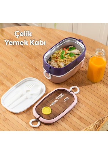 Porsima 66729-1 Stainless Steel Vakumlu Lunch Box Sefer Tası 1300m