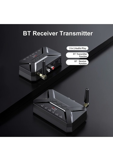 Didadodo T-r22 Bt5.0 Ses Adaptörü, 2-in-1 Kablosuz 3.5mm Ses Verici