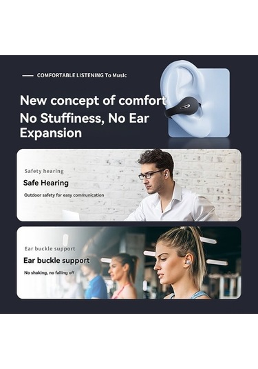 Novahub Kablosuz Kemik İletimli Aır51 Kulaklık - Hafif Tasarım, Spor Ve Müzik İçin, Bt 5.3, 36 Saat Çalma