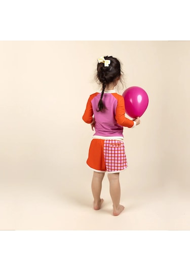 Kietla Uv Korumalı Yüzme Şortu Tartan Red Kırmızı