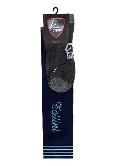 Tattini Unisex Tekstil Mavi Binici Çorap 990 Functıonal Socks Y26 Blue/l.blue