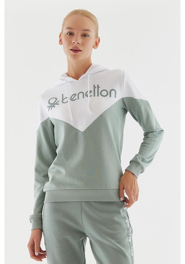 United Colors Of Benetton Kadın Sweatshirt Bnt-w20708 Mint United Colors Of Benetton Kadın Sweatshirt Bnt-w20708 Mint
