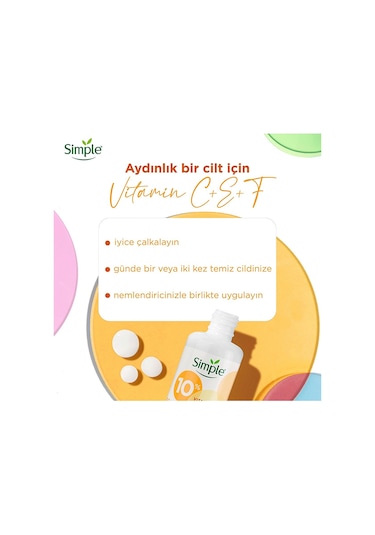 Simple %10 C+F+E Vitamin Booster Serum 2 x 30 ML