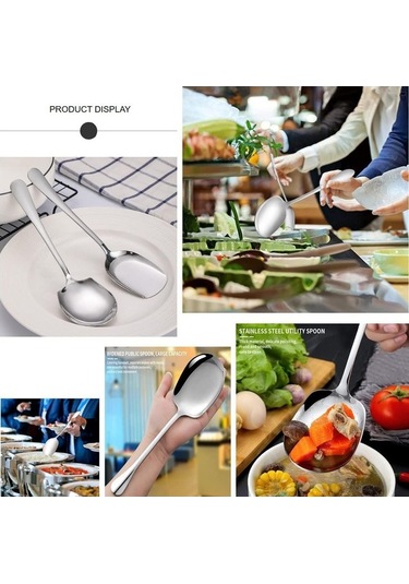 Fastbuy Yüksek Kaliteli Paslanmaz Çelik Kaşıklar, Otel Ve Restoranlar İçin Özel Servis Kaşıkları