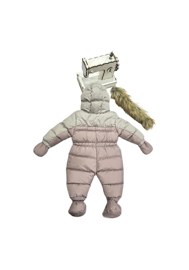 Benitto Kids Kız Bebek Pembe Astronot Tulum Mor
