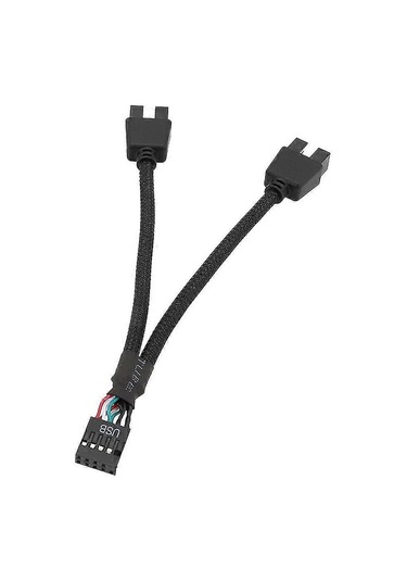 Anakart Usb 9pin Arayüz Başlığı Ayırıcı 1'den 2'ye Uzatma Kablosu Adaptörü