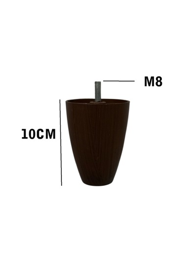 Homdep Kanepe Koltuk Tv Ünitesi Konsol Yükseltme Adalya Model Plastik Ayak 10 Cm Ceviz Renk 6 Adet Ceviz