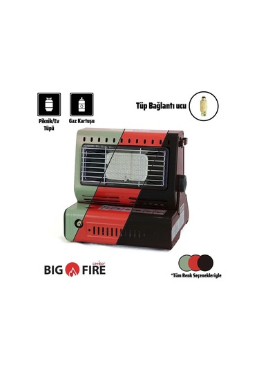 Big Fire Maxi Portatif Kamp Sobası - Siyah Siyah