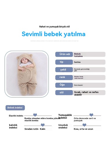 Eternal Luck Sonbahar ve Kış İçin Yenidoğan Kalınlaştırılmış Battaniye - Pembe