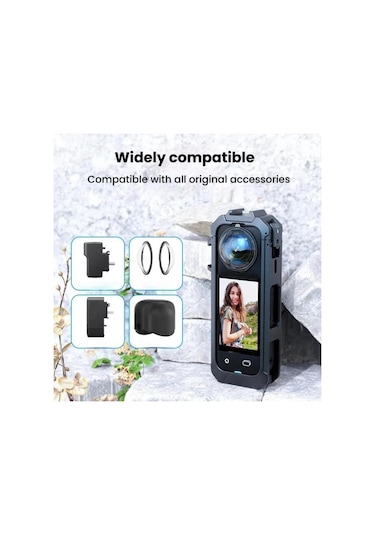 Insta360 X5 Plastik Koruyucu Çerçeve Manyetik Hızlı Salınan Kamera Kafes Genişletme Braketi Diğer