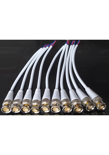 CCTV Ahd Tvı Cvı Hazır Kalın Kesit Kablolu Bnc Konnektör 100 Adet