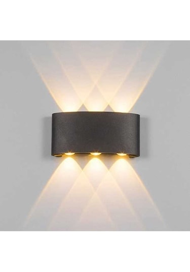 Tongxida İp65 Su Geçirmez 6 Başlı Led Duvar Lambası - Koridor & Merdiven Aydınlatma, Sıcak Beyaz/ılkı Beyaz Ilık Beyaz