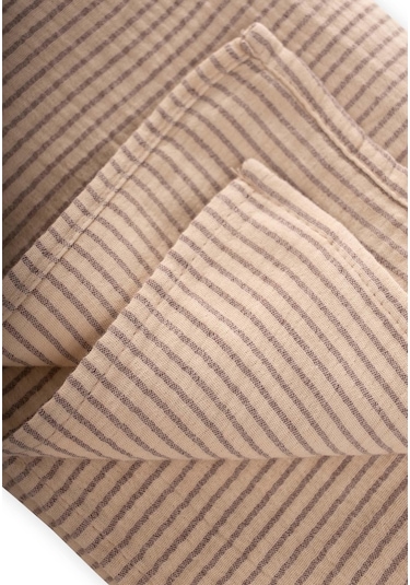 Naturel Battaniye 90x100cm Bej İnce Çizgili Bej İnce Çizgili