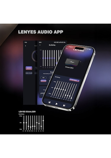 Lenyes S875 Elegance Serisi Rgb Işıklı Taşınabilir Su Geçirmez Tws Bluetooth Hoparlör V5.3 40w Bej