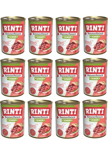 Rinti Dana Etli Senior Gurme Yaşlı Köpek Konservesi 400 G X 12 Adet
