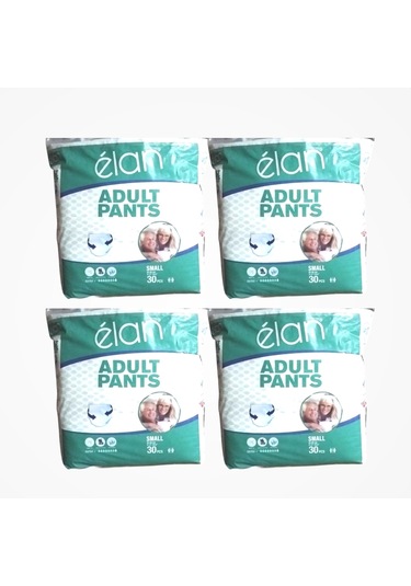 Elan Yetişkin Hasta Bezi Külotlu S Small - 30'lu Paket X 4 120 Adet S