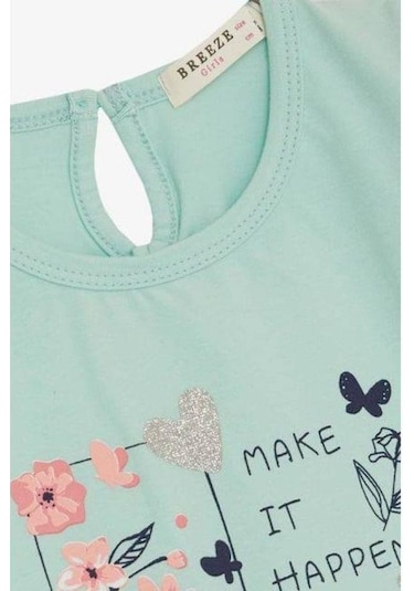 Zekids Kız Çocuk Make İt Happen Taytlı Takım-14456 Mint