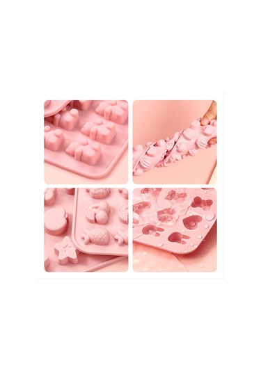 Gildedwill Tatlı Kalıbı Kendin Yap Hayvan Meyve Silikon Kalıbı Kendin Yap Yiyecek Jöle Damla Kalıbı