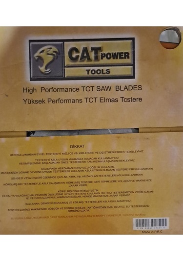 Sunta - Ahşap Elmas Daire Testere 250 Mm X 30 Mm - 60 Diş Elmas Testere Cat