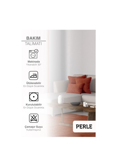 Br Perle Home Daily Series Tarçın Rengi Kırlent Yastık Kılıfı Tarçın