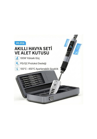 Fnırsı Hs-02a Akıllı Havya 6 Uçlu Ve Alet Kutusu
