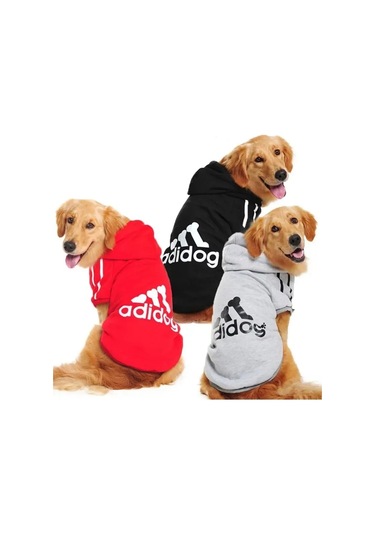 Vkemall Adidog Kışlık Köpek Montu, 4xl Gri, Evcil Hayvan Giyimi, Sıcak Tutan Köcek Ceketi