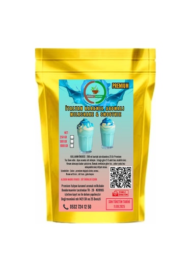 İtalyan Karamel Aromalı Milkshake & Smoothie 1 KG