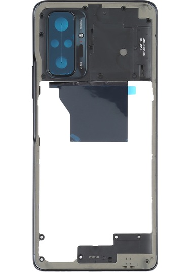 Xiaomi Redmi Note 10 Pro Max / Redmi Note 10 Pro / Redmi Note 10 Pro Hindistan İçin  Orta Çerçeve Çerçeve Plakası M2101k6p M2101k6g M2101k6ı Siyah