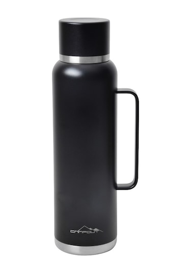 Nurgaz Campout Çift Katmanlı Termos 1500 ML Siyah