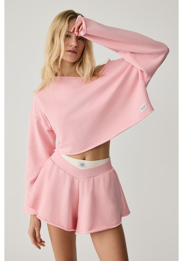 Urban Beat Luana Kadın Şeker Pembesi Sweatshirt Şeker Pembe