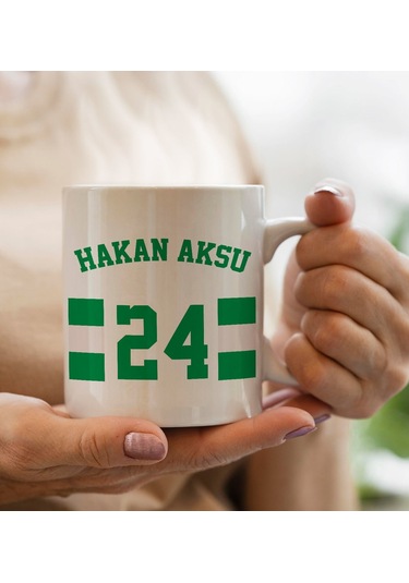 Bk Gift Kişiye Özel İsimli Taraftar Beyaz Kupa Bardak-4, Arkadaşa Hediye, Doğum Günü Hediyesi Kobitmeyencom29986 Bk Gift