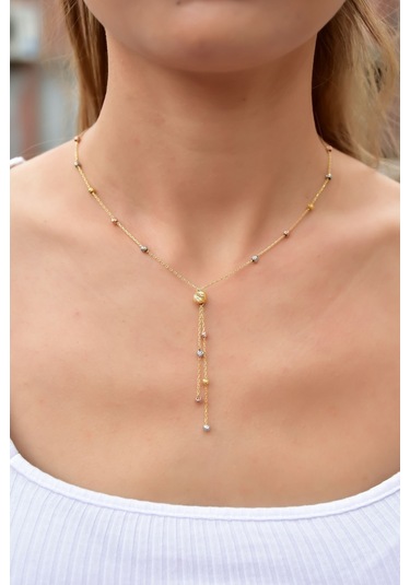 925 Ayar Gümüş Dorika Toplu Sim Kadın Kolye