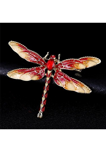 Yeşil Charm Yusufçuk Hayvan Broş Pin Bayanlar Hediye Takı Yeşil