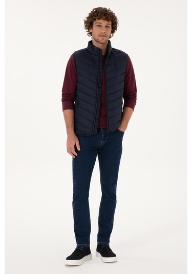 U.s. Polo Assn. Slim Fit Erkek Yelek 2246365 Lacivert