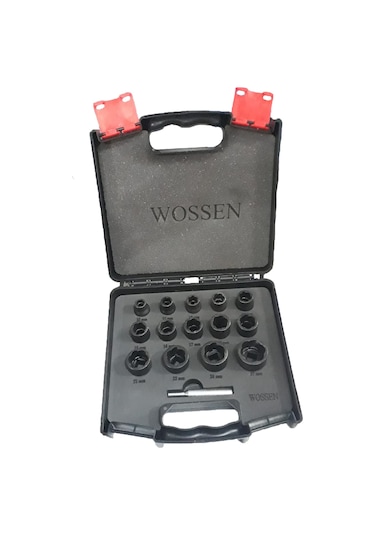 WOSSEN 1/2" TWİST LOKMA SETİ TAM 15 PARÇA 41100