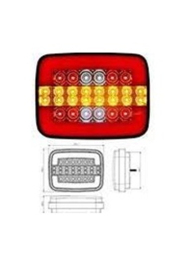 Çeray Ledli Neonlu Stop Lambası 12x24 Volt