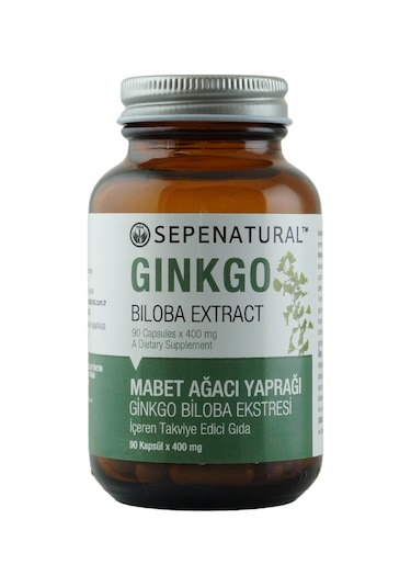 Sepe Natural Ginkgo Biloba Mabet Ağacı Eki Full Potency 90 Kapsül x 400 MG