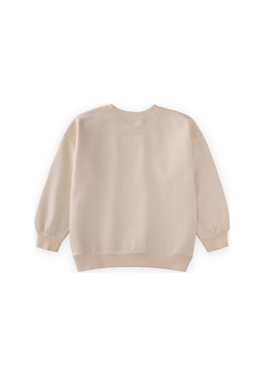 Pullu Sweatshirt 2-10 Yaş Ekru Ekru