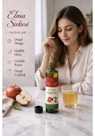Elma Sirkesi Geleneksel Fermantasyon Katkısız 250 Ml