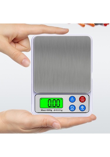 Sones Mh-555 600g X 0.01g Yüksek Doğruluklu Dijital Elektronik Taşınabilir Mutfak Terazisi Denge Cihazı 2.2 İnç Lcd Ekranlı