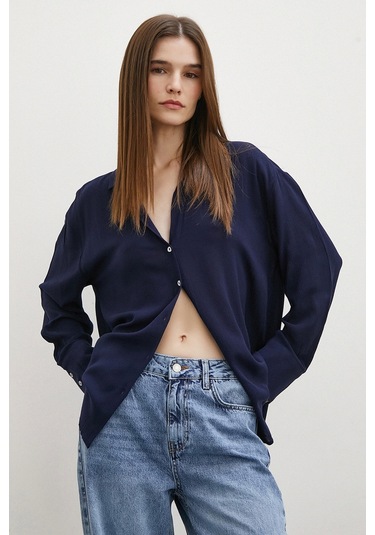 Viskon Basic Gömlek Lacivert Lacivert