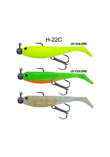 Hergele Sandeel 65mm Silikon Balık Jighead Ve İğneli 3 Lü Paket