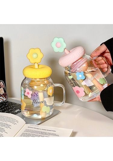 Aurora Filtre Pipetliçay Yapmak İçin Su Bardağı, Yüksek Kaliteli, Büyük Kapasiteli, Yüksek Sıcaklağa Dayanıklım Bardak Sarı