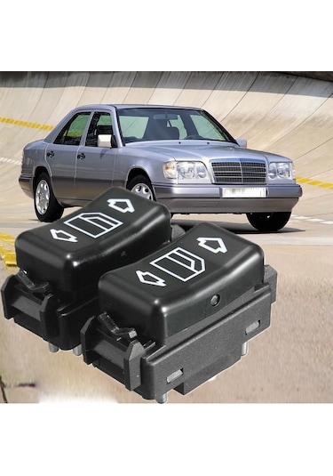 2 Adet Mercedes W124 Cam Açma Kapama Anahtarı 6pin