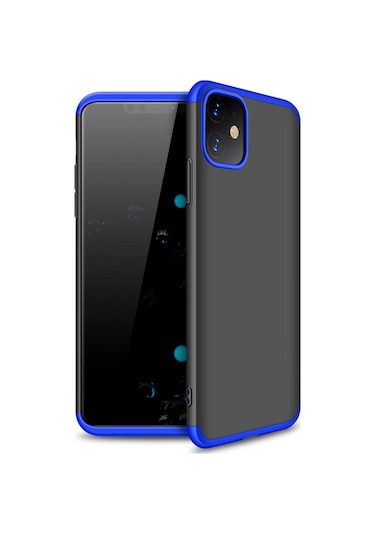 Apple Uyumlu iPhone 11 3 Parçali 360 Tam Koruma Gkk Rubber Kapak Kilif 403228564